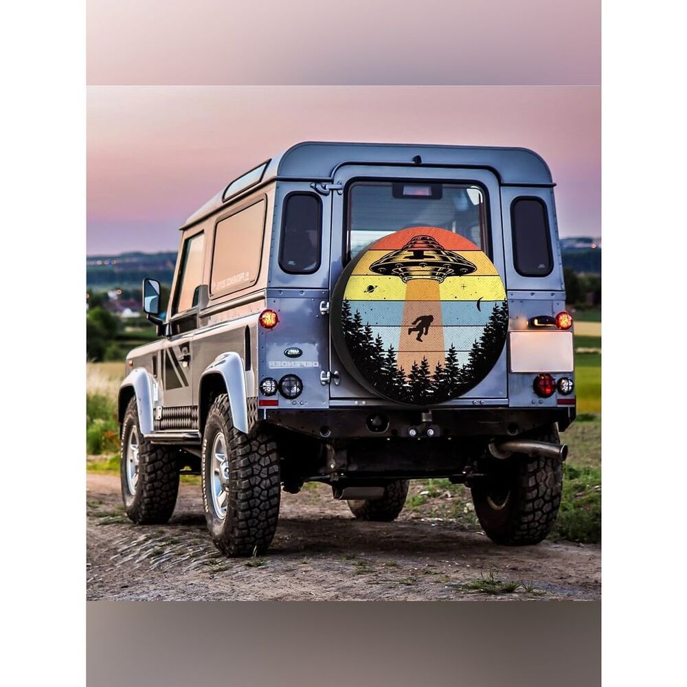 Sasquatch UFO Spare Tire Cover NEW 13” For Tire Diameter 23”-25”